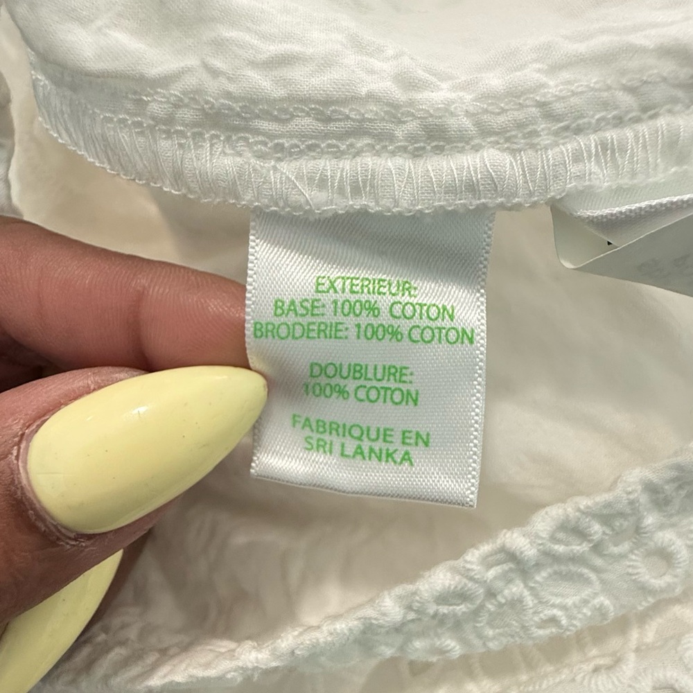 #552 Lilly Pulitzer Emiline White Eyelet Romper size 00 - Picture 11 of 11